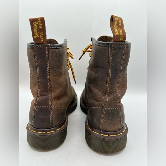 Dr. Martens Doc England MIE Rare 90's Vintage Crazy Horse 1460 Boots UK5 US7 Y2K - Picture 10 of 12